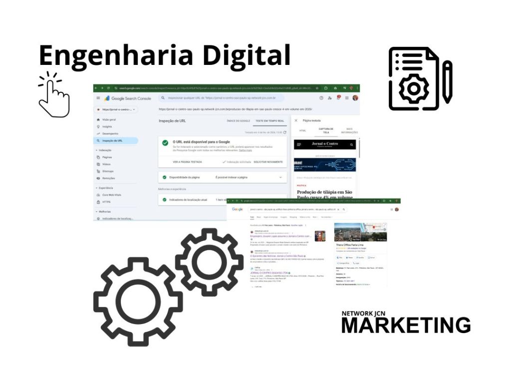 Como funciona a Engenharia Digital? Na Criação, identificamos o posicionamento do cliente, ICP, Persona, público alvo, concorrentes, trabalhamos a Identidade visual e nos aprofundamos no branding.