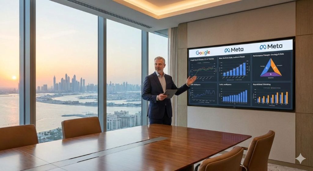 No nível de Private Intelligence, a visibilidade não é sorte; é engenharia. Assuma o controle da sua narrativa antes que os concorrentes façam antes de você.